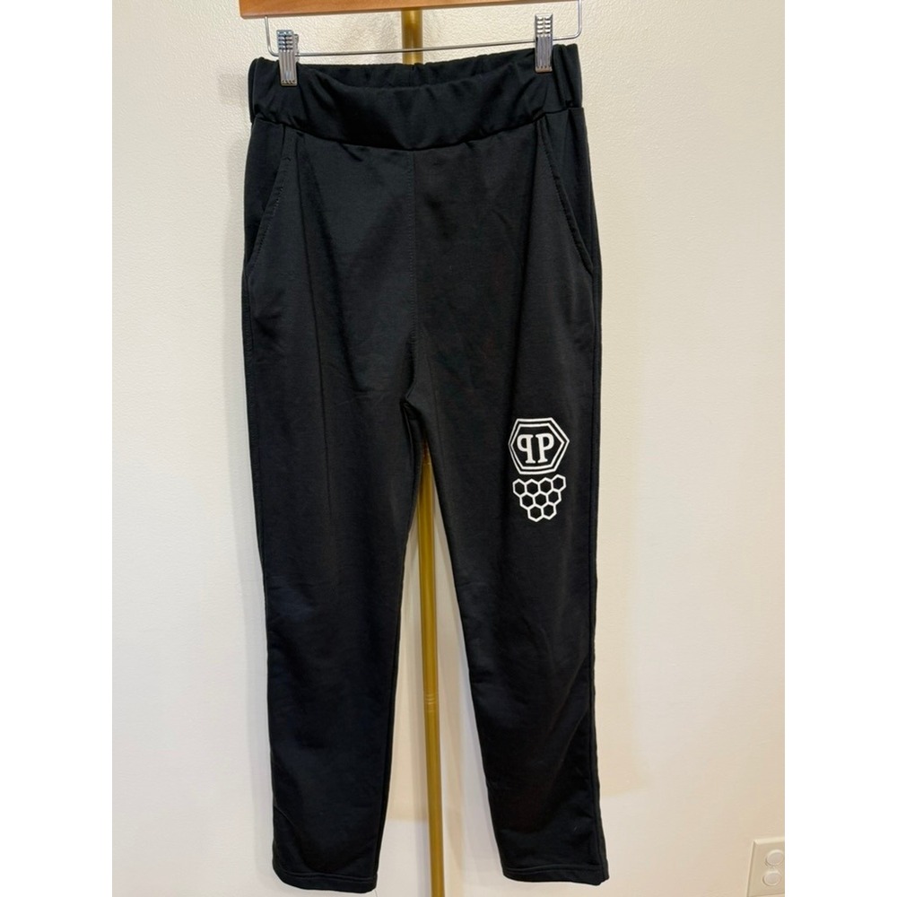 Philipp Plein, Joggers, Black, Large, MSRP $450